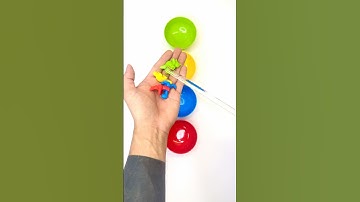 Color Push Game! 🐉🎨 Sorting Dragons with a Glass Stick | Satisfying Visual ASMR #shorts