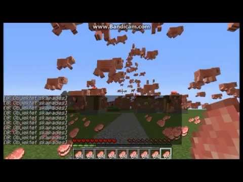 How to make a minecraft pig cannon!