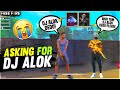 Asking For Dj Alok From Random Players 😭| Emotional moment | I Gave Him Dj Alok  - Garena Free Fire
