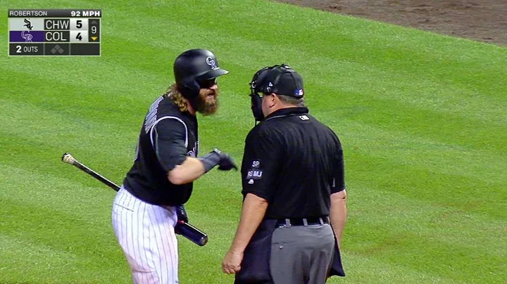 CWS@COL: Blackmon, Black get ejected in the 9th