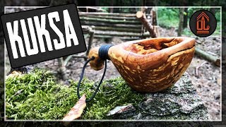 KUKSA carving  Holztasse wooden cup bauen Maserholz making schnitzen Birke diy heimwerken