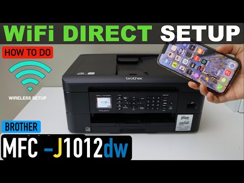 Brother MFC-J1012dw WiFi Direct Setup, Direct Wireless Setup, Wireless Password.