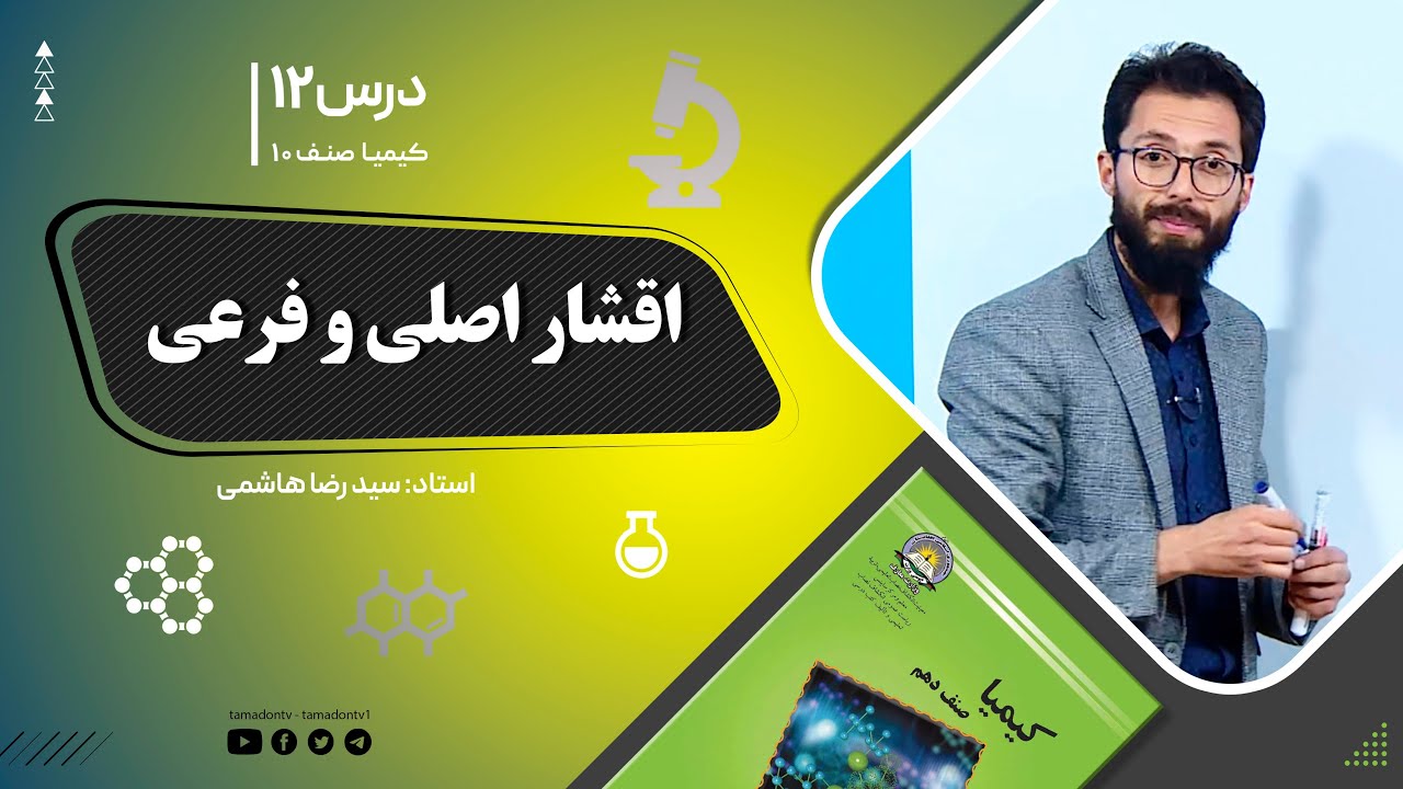 کیمیا صنف دهم– جلسه دوازدهم– موضوع: اقشار اصلی وفرعی  -24-8-1401