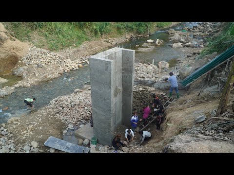 Video Cầu Căm Kìa (T25) | Tháo cốt pha mố 1 xong hoàn chỉnh... - youtube