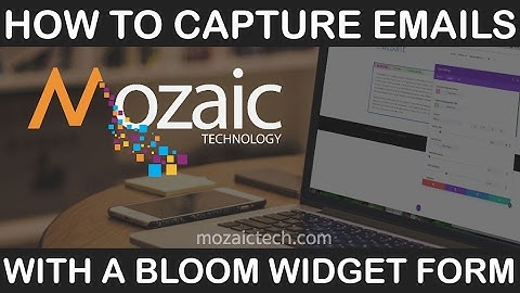 How to add an email capture form to your WordPress website using widgets and Bloom