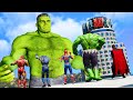The Avengers & Iron Spider Man & Iron Man & Hulk & Thor VS Giant HULK - Monster Universe