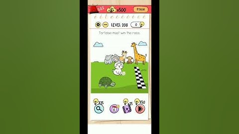 Level 208 tortoise must win the race #braintest #race