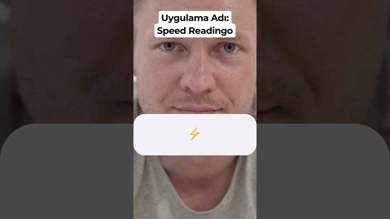 Hızlı Okuma Testi Yapıyoruz (Speed Readingo App)