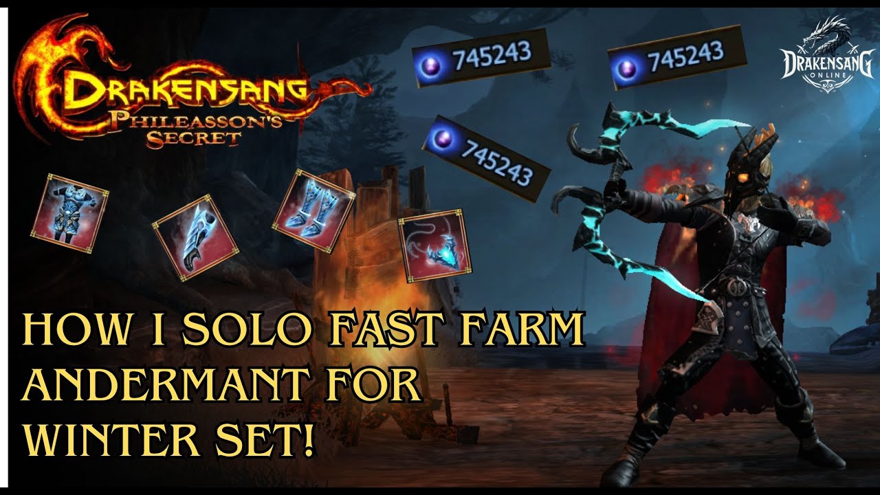 Drakensang Online - Как я быстро фармлю Андермант в одиночку, чтобы получить зимний комплект! (DSO)