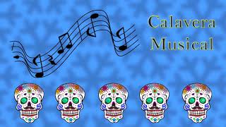 Calavera literaria con tema musical