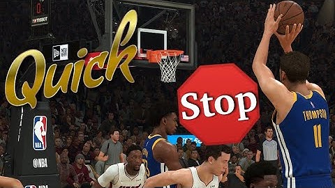 How do you do a quick stop in NBA 2k22