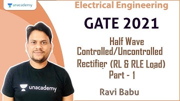 Half Wave Controlled/Uncontrolled Rectifier (RL & RLE Load) Part - 1 | Electrical | Ravi Babu