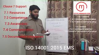 ISO 14001:2015 EMS Clause 7 Support