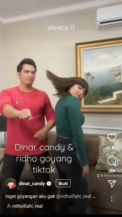 DINAR CANDY & RIDHO GOYANG TIKTOK #short #viral #tiktok