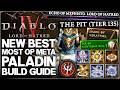 Diablo 4 - New Best OP Meta 100 TRILLION DAMAGE Paladin Build - S13 Clash Combo Easy Pit 130 Guide!