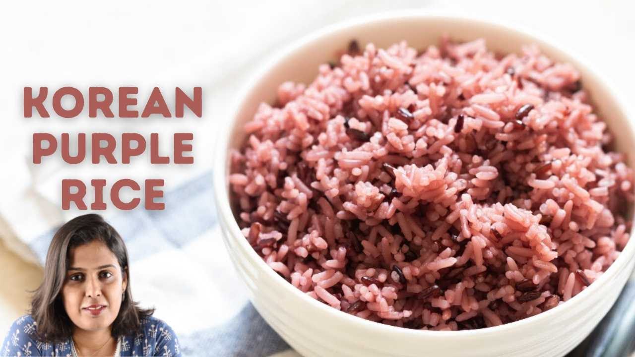 Korean Purple Rice Recipe (In a Rice Cooker) - Hungry Huy