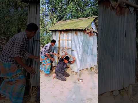 The man ran away with the gold.#villagefunny520 #funny #shorts #comedy #viralvideo #trending