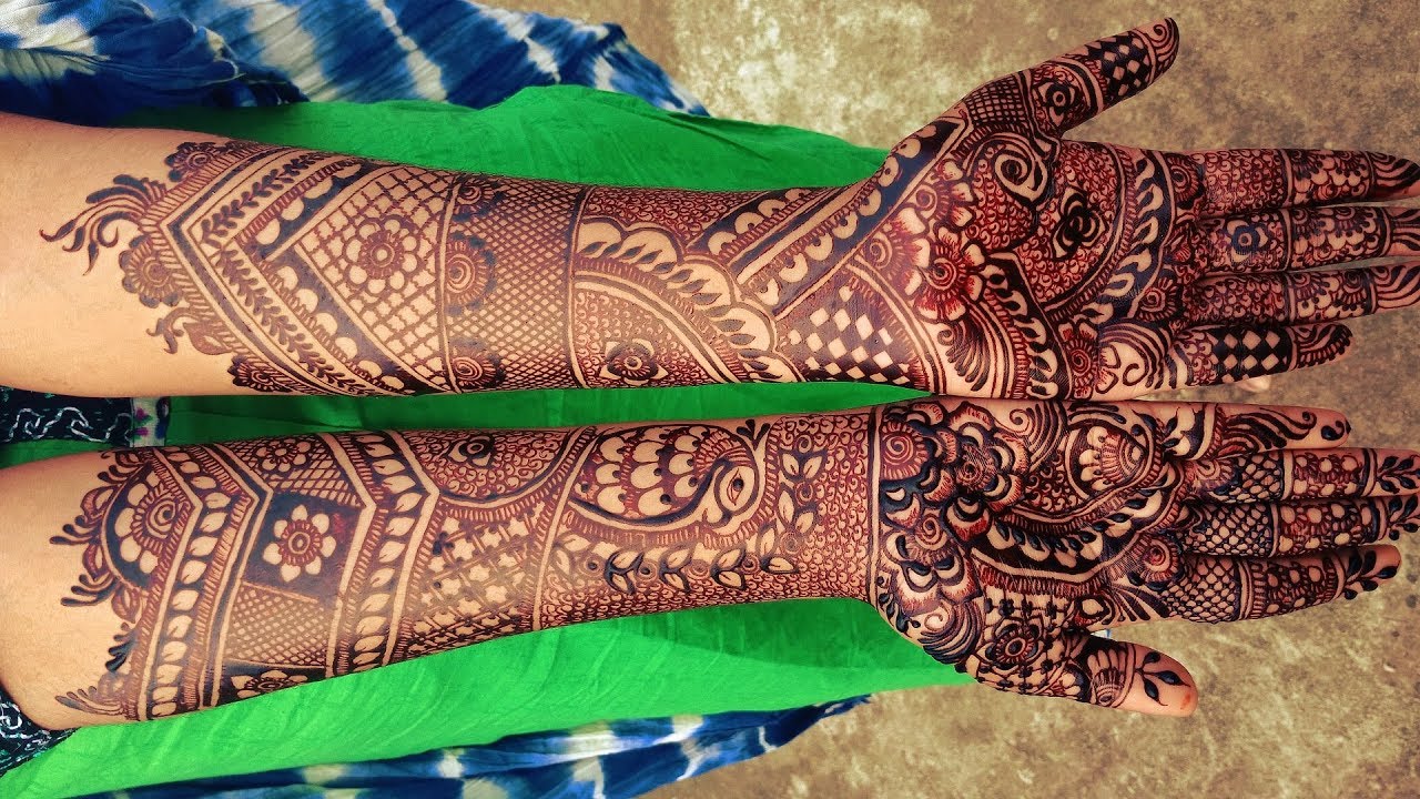 Beautiful Bridal Wedding Dulhan Mehndi Designs For Both Hands