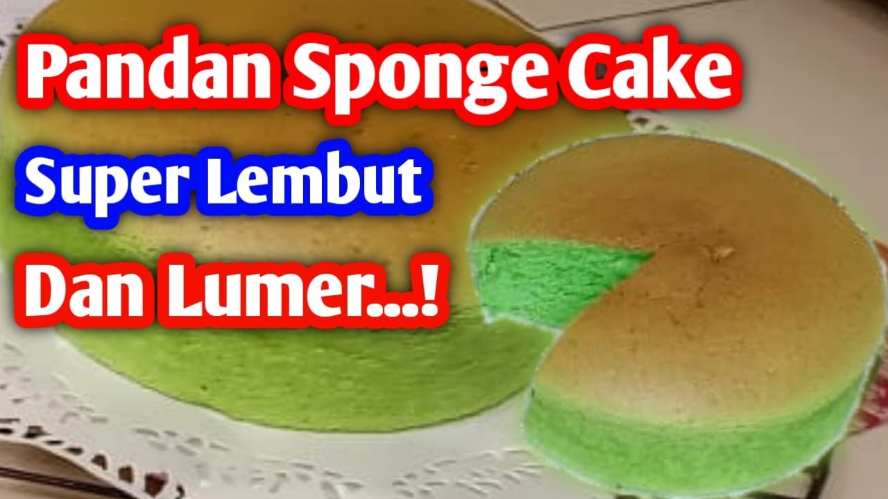 Sponge Cake Pandan/super lembut dan lumer/ Japanese pandan cake/Tanpa