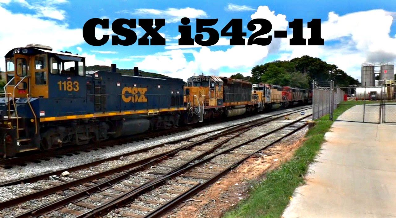 CSXT 5405 ES40DC Leads CSX Train I542-11 Northbound at CP North ...