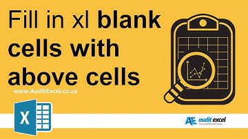 Fill blank cells in Excel with value from above