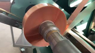 Copper foil with paper dielectricum inductor winding