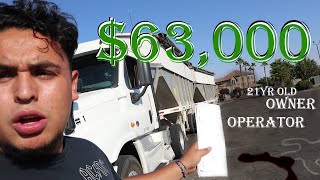 This is How Much I Made in Two Months! | 21 Year Old Owner Operator/ Truck Driver