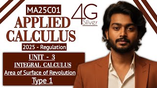 Area of Surface of Revolution Problem in Tamil | Type 1 | Applied Calculus in Tamil | MA25C01