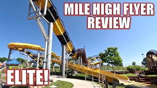 Mile High Flyer Review, Water World ProSlide Hydromagnetic Water Coaster | Elite Attraction!