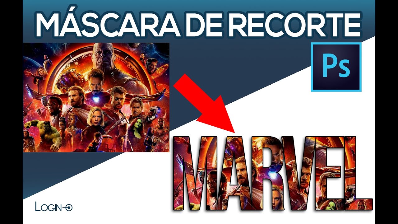 Máscara de Recorte imágenes y texto 2023 YouTube