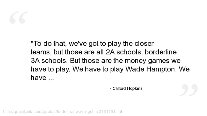 Clifford Hopkins Quotes