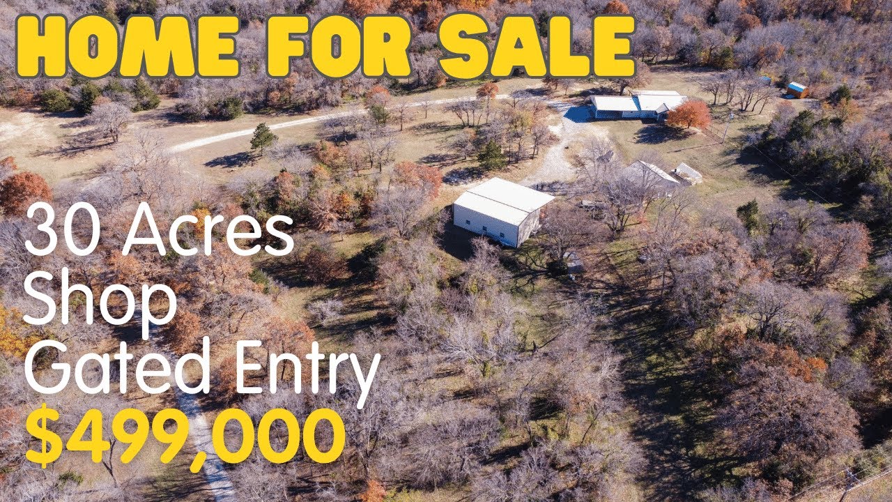 Home For Sale in Oklahoma On Land with Shop Healdton Oklahoma Multi