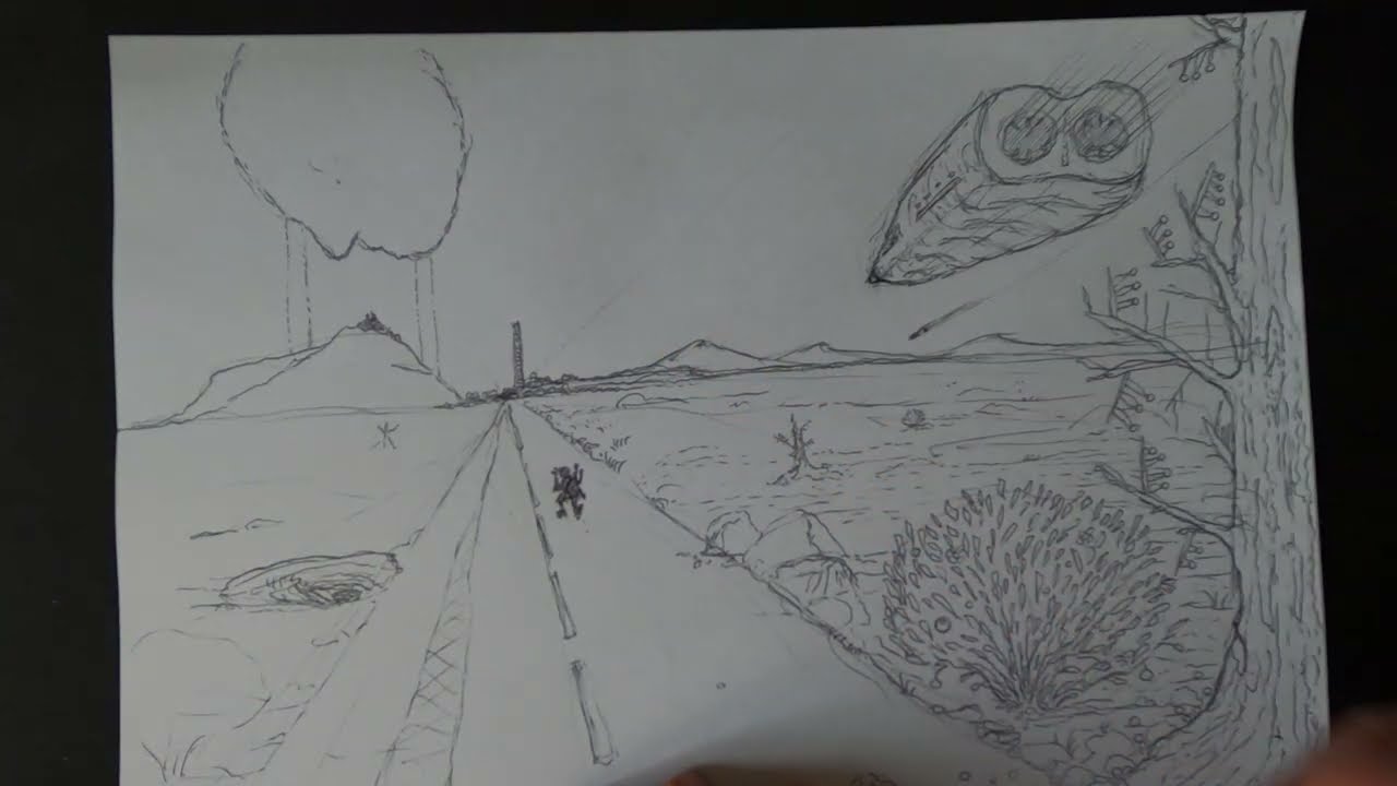 POV Drawing with Pen – Surreal Landscape · 3/5