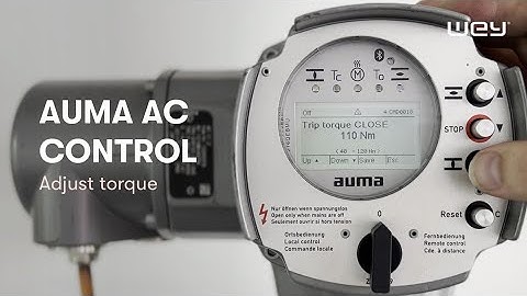 AUMA AC Control | Adjust torque (en)