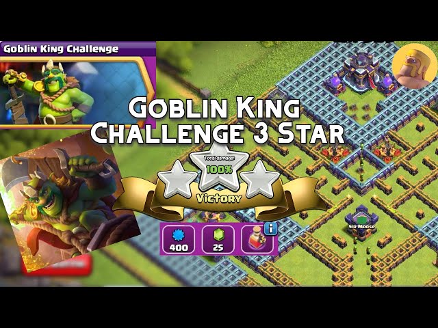 Easily 3 Star New Goblin King Challenge #ClashofClans #Coc