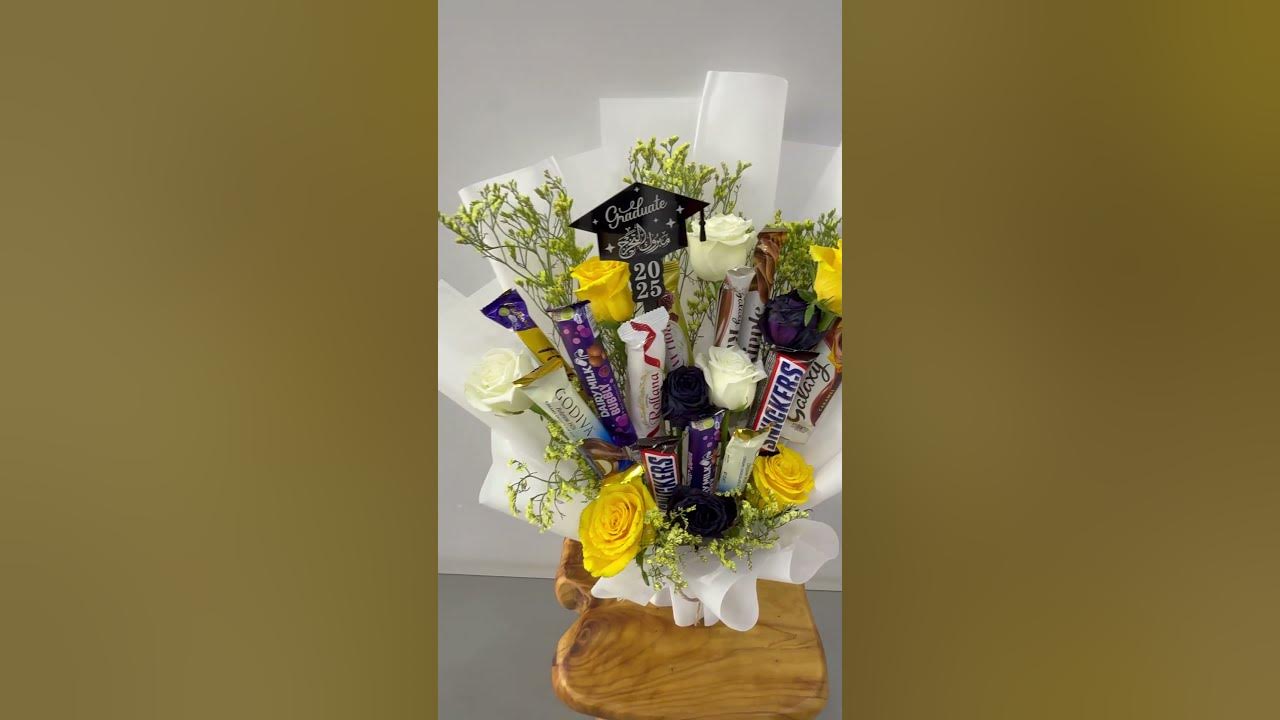 Chocolate bouquet #ChocolateBouquet #Chocolate #Gift #Flowar #Rose #BlackRose #chocolatesbouquet