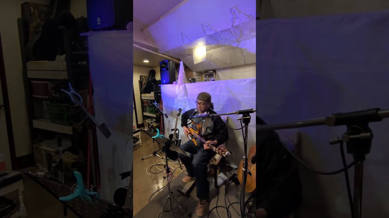 2026.2.26 かぐや姫(加茂の流れに)、南こうせつ(愛する人へ、夢一夜) 歌ってみた❗️岩見たかし  松山市シンガーシェル「それぞれの風ライブ」にて