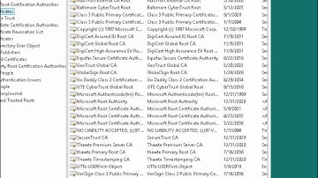 Security+5e Lab6-3: Viewing Digital Certificate Revocation Lists (CRL)