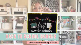 How to Make School Banners with iColor 560 White Toner Printer