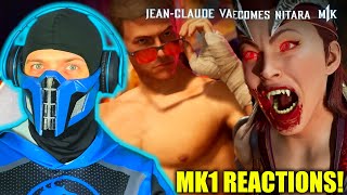 Sub-Zero REACTS to Nitara and Jean Claude Van Damme Johnny Cage Trailer's | MK1 PARODY!