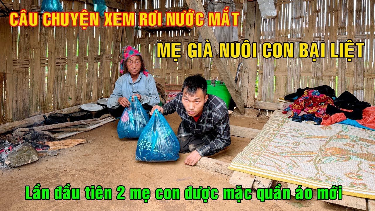 CÂU CHUYỆN XEM RƠI NƯỚC MẮT, MẸ GIÀ 70 TUỔI ĐI LÀM THUÊ KIẾM SỐNG QUA NGÀY NUÔI CON BỊ BẠI LIỆT