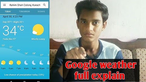 Google weather explain | how to use google weather | google weather detail | google weather