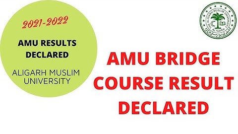 BRIDGE COURSE 2021 RESULTS DECLARED