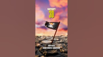🟣(Straw Hat’s) Flag 3d Cloth Simulation🟣 #blender #3dart #3danimation #clothsimulation #blender3d