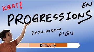 [EN] Q48. Prove progression, find Tn & Sn | SPM Add Maths / IGCSE Maths | KBAT! | 2022 MRSM P1 Q13