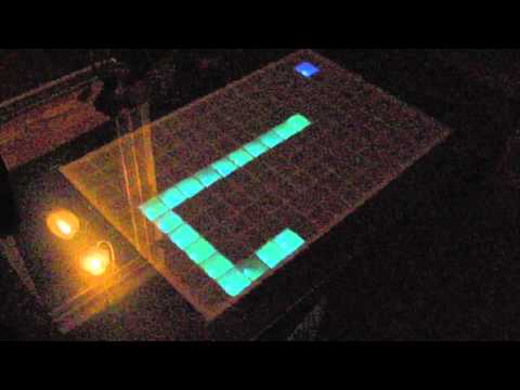 Arduino LED table demo and pict.