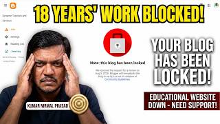 My Educational Website Blocked for No Reason! 18 Years of My Hard Work Down the Drain!