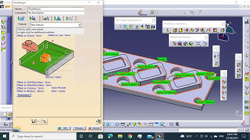 Catia Nc Programming Exercise - 62 #facing #pocketing #profilecontouring #drilling #catianc #ncprogr