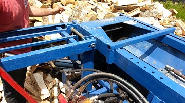 Big homemade wood Splitter #logsplitter #woodsplitter