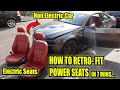 TUTORIAL - HOW TO RETROFIT INSTALL BMW POWER ELECTRIC SEATS TO A STANDARD BMW (STEP BY STEP)